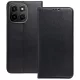 Honor X6c könyvtok, fliptok, telefon tok, bankkártyatartós, mágneszáras, fekete, Smart Magneto