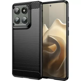   Motorola Edge 60 Pro 5G szilikon tok, hátlaptok, telefon tok, karbon mintás, fekete, Carbon case