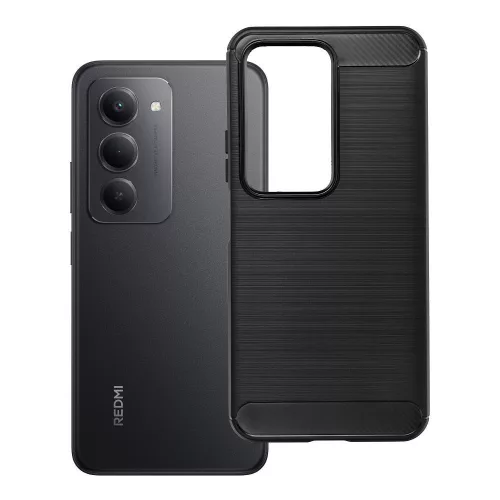 Xiaomi Redmi 15 4G / Redmi 15 5G szilikon tok, hátlaptok, telefon tok, karbon mintás, fekete, Carbon case