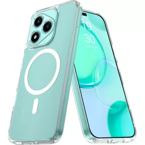   Honor 400 Lite 5G Clear MagSafe szilikon tok – 2 mm vastag, átlátszó hátlaptok, kamera védelemmel