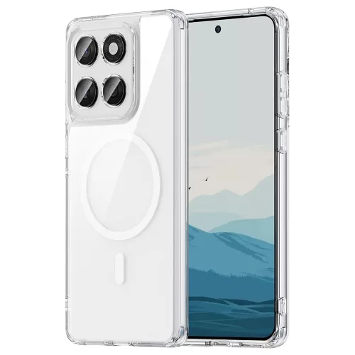 Motorola Moto G56 5G Clear MagSafe szilikon tok – 2 mm vastag, átlátszó hátlaptok, kamera védelemmel