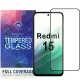 Xiaomi Redmi 15 4G / 5G üvegfólia – teljes képernyős, edzett, fekete keretes 5D tempered glass