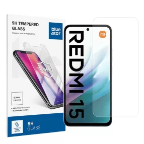   Xiaomi Redmi 15 4G / Redmi 15 5G üvegfólia, tempered glass, előlapi, edzett, Bluestar