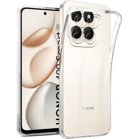  Honor 400 Smart 5G / X7d 4G szilikon tok, hátlaptok, telefon tok, vastag, átlátszó, kamera védelemmel, 2mm, Clear case