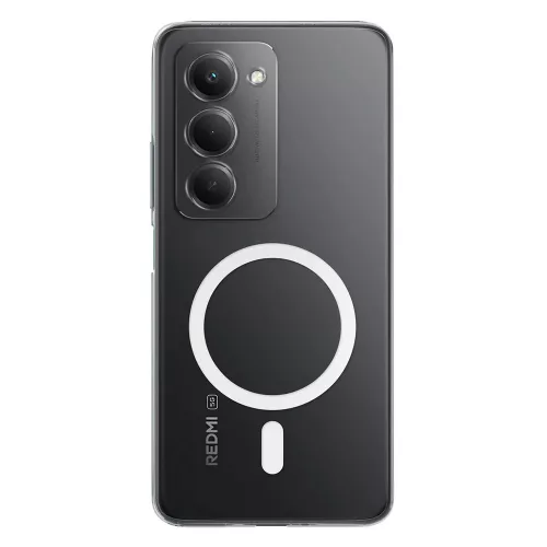 Xiaomi Redmi 15 4G / Redmi 15 5G Clear MagSafe szilikon tok – 2 mm vastag, átlátszó hátlaptok, kamera védelemmel