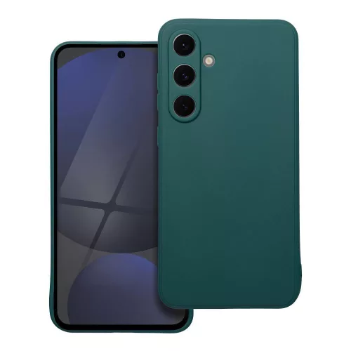 Samsung Galaxy S25 FE 5G szilikon tok, telefon tok, hátlaptok, matt, zöld, Matt case
