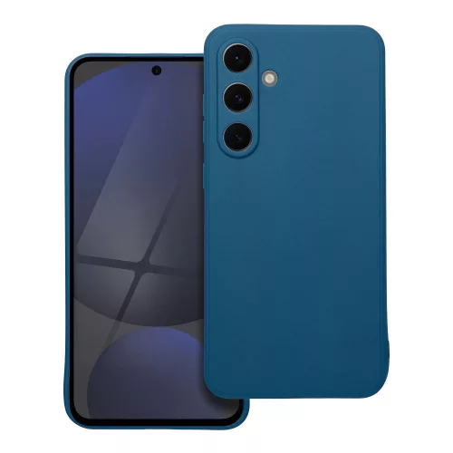 Samsung Galaxy S25 FE 5G szilikon tok, telefon tok, hátlaptok, matt, kék, Matt case