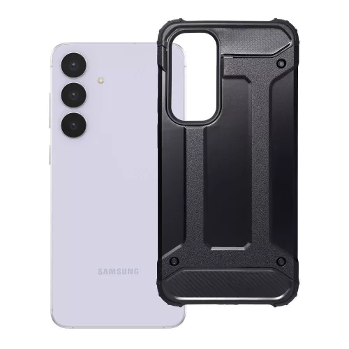 Samsung Galaxy S25 FE 5G hátlap tok, telefon tok, ütésálló, fekete, Armor