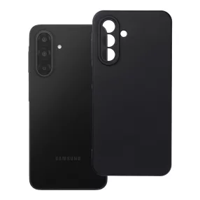   Samsung Galaxy A17 4G / A17 5G szilikon tok, hátlaptok, telefon tok, velúr belsővel, matt, fekete, Silicone