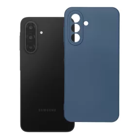   Samsung Galaxy A17 4G / A17 5G szilikon tok, hátlaptok, telefon tok, velúr belsővel, matt, kék, Silicone