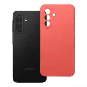   Samsung Galaxy A17 4G / A17 5G szilikon tok, hátlaptok, telefon tok, velúr belsővel, matt, barack színű, Silicone