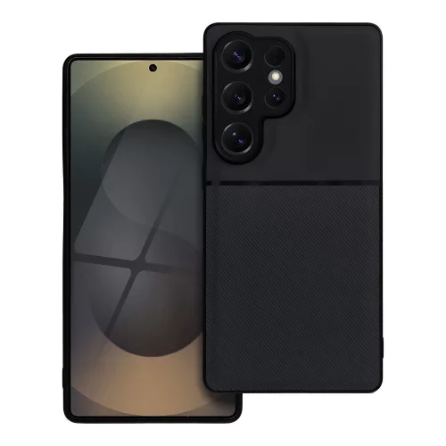 Samsung Galaxy S26 Ultra 5G hátlap tok, telefon tok, stílusos, prémium, fekete, Noble Case