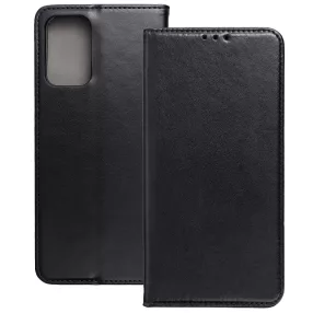   Motorola Moto G06 könyvtok, fliptok, telefon tok, bankkártyatartós, mágneszáras, fekete, Smart Magneto