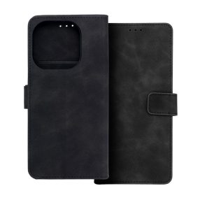   Xiaomi 15T 5G könyvtok, fliptok, telefon tok, bankkártyatartós, mágneszáras, fekete, Tender Book