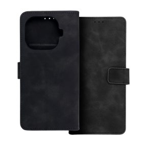   Xiaomi 15T Pro 5G könyvtok, fliptok, telefon tok, bankkártyatartós, mágneszáras, fekete, Tender Book