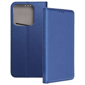   Realme Note 70T könyvtok, fliptok, telefon tok, mágneszáras, bankkártyatartós, sötétkék