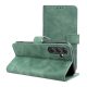 Samsung Galaxy S26 5G könyvtok, fliptok, telefon tok, bankkártyatartós, mágneszáras, zöld, Tender Book