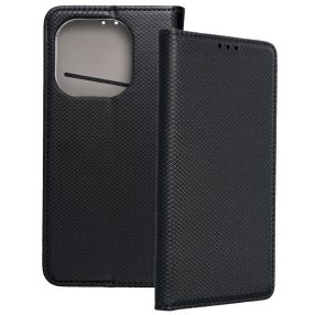   Xiaomi 15T 5G könyvtok, fliptok, telefon tok, bankkártyatartós, mágneszáras, fekete, Smart Case book