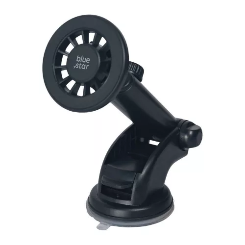 Bluestar Long Arm mágneses autós telefontartó MagSafe kompatibilitással – szélvédőre vagy műszerfalra, 18–23 cm, fekete