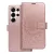 Samsung Galaxy S26 Ultra 5G könyvtok, fliptok, telefon tok, mágneszáras, bankkártyatartós, mandala mintás, rose gold, Forcell Mezzo