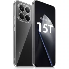   Xiaomi 15T 5G szilikon tok, hátlaptok, telefon tok, vastag, átlátszó, kamera védelemmel, 2mm, Clear Case