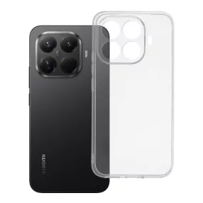   Xiaomi 15T Pro 5G szilikon tok, hátlaptok, telefon tok, vastag, átlátszó, kamera védelemmel, 2mm, Clear Case