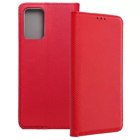   Motorola Moto G06 könyvtok, fliptok, telefon tok, bankkártyatartós, mágneszáras, piros, Smart Case book