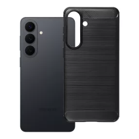   Samsung Galaxy S26 5G szilikon tok, hátlaptok, telefon tok, karbon mintás, fekete, Carbon case