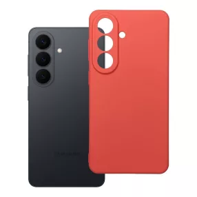   Samsung Galaxy S26 Plus 5G szilikon tok, hátlaptok, telefon tok, velúr belsővel, matt, barack színű, Silicone