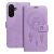Samsung Galaxy A57 5G könyvtok, fliptok, telefon tok, mágneszáras, bankkártyatartós, álomfogó mintás, lila, Forcell Mezzo