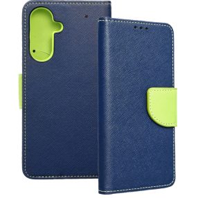   Samsung Galaxy A37 5G könyvtok, fliptok, telefon tok, bankkártyatartós, mágneszáras, sötétkék-zöld, Fancy