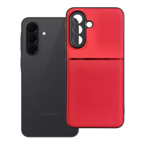 Samsung Galaxy A37 5G hátlap tok, telefon tok, stílusos, prémium, piros, Noble Case