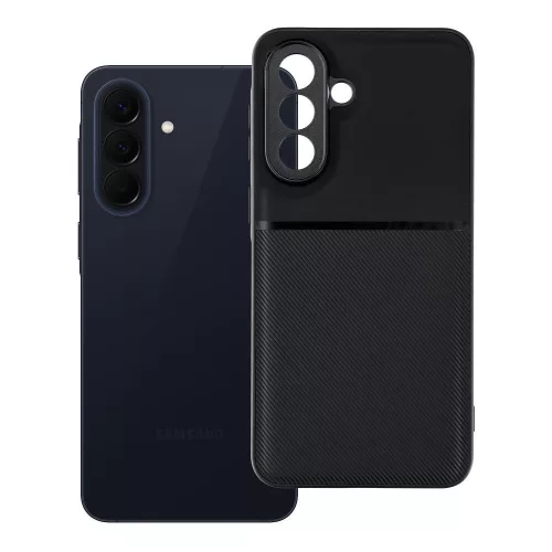 Samsung Galaxy A57 5G hátlap tok, telefon tok, stílusos, prémium, fekete, Noble Case