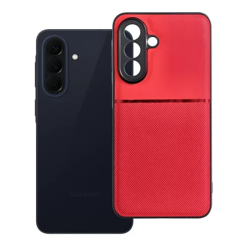 Samsung Galaxy A57 5G hátlap tok, telefon tok, stílusos, prémium, piros, Noble Case