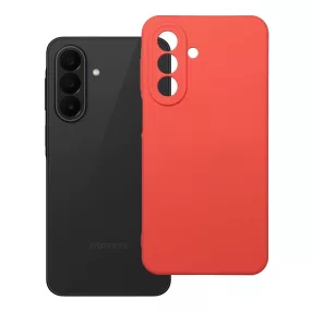   Samsung Galaxy A57 5G szilikon tok, hátlaptok, telefon tok, velúr belsővel, matt, barack színű, Silicone