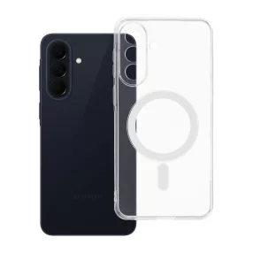   Samsung Galaxy A57 5G szilikon tok – kameravédős, 2 mm-es átlátszó hátlaptok MagSafe tartóhoz, Clear Case