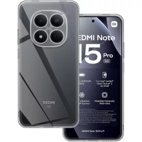   Xiaomi Redmi Note 15 Pro 5G szilikon tok, hátlaptok, telefon tok, kamera védelemmel, átlátszó, 2mm, Clear Case