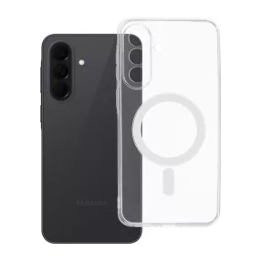   Samsung Galaxy A37 5G szilikon tok – kameravédős, 2 mm-es átlátszó hátlaptok MagSafe tartóhoz, Clear Case