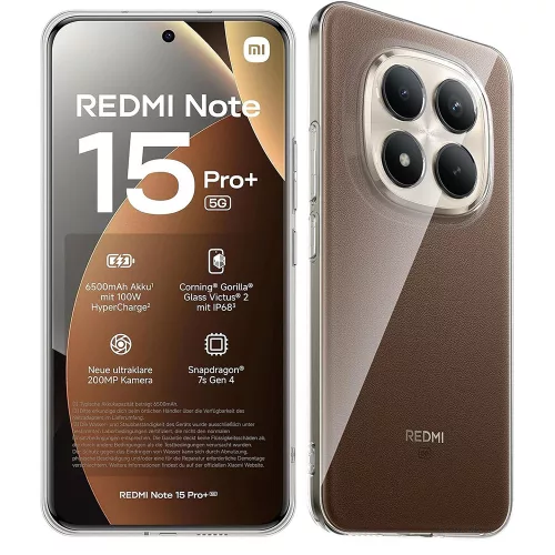 Xiaomi Redmi Note 15 Pro Plus 5G szilikon tok, hátlaptok, telefon tok, kamera védelemmel, átlátszó, 2mm, Clear Case, BOX