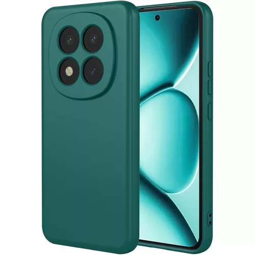Xiaomi Redmi Note 15 Pro Plus 5G szilikon tok, telefon tok, hátlaptok, matt, zöld, Matt case