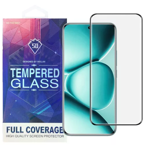 Xiaomi Redmi Note 15 Pro Plus 5G / Poco M8 Pro 5G üvegfólia – teljes képernyős, edzett, hajlított, fekete keretes 5D tempered glass