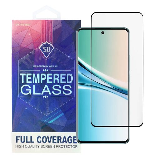 Xiaomi Redmi Note 15 4G / 5G / Poco M8 5G üvegfólia – teljes képernyős, edzett, fekete keretes 5D tempered glass