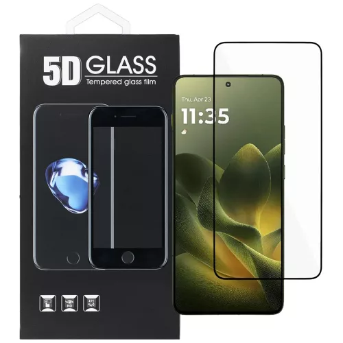Motorola Edge 70 5G üvegfólia – teljes képernyős, edzett, fekete keretes 5D tempered glass