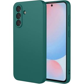   Samsung Galaxy A57 5G szilikon tok, telefon tok, hátlaptok, matt, zöld, Matt case