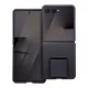 Samsung Galaxy Z Flip7 5G telefon tok, elő+hátlap tok, műanyag, kitámasztható, fekete, 3D Protective, SM-F766B/DS
