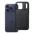 iPhone 17 Pro Max szilikon tok, hátlaptok, telefon tok, karbon mintás, fekete, Carbon case