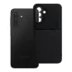 Samsung Galaxy A18 (4G/5G) / A17 (4G/5G) tok – kameravédős, elegáns texturált fekete hibrid hátlaptok, Noble Case