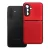 Samsung Galaxy A18 (4G/5G) / A17 (4G/5G) tok – kameravédős, elegáns texturált piros hibrid hátlaptok, Noble Case
