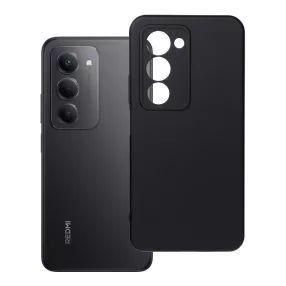  Xiaomi Redmi 15 4G / Redmi 15 5G szilikon tok, hátlaptok, telefon tok, velúr belsővel, matt, fekete, Silicone
