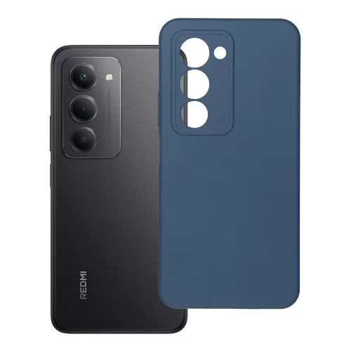 Xiaomi Redmi 15 4G / Redmi 15 5G szilikon tok, hátlaptok, telefon tok, velúr belsővel, matt, kék, Silicone